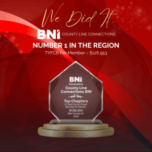 BNI County Line Connections Ranks #1 for Closed Business